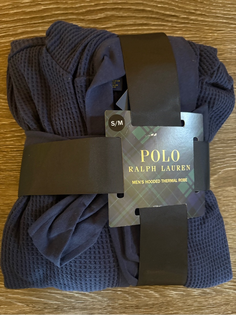 Polo Ralph Lauren Men's Hooded Thermal Robe - Navy